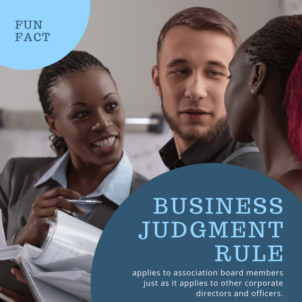 business judgment rule 