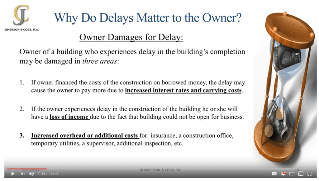 Why do construction delays matter