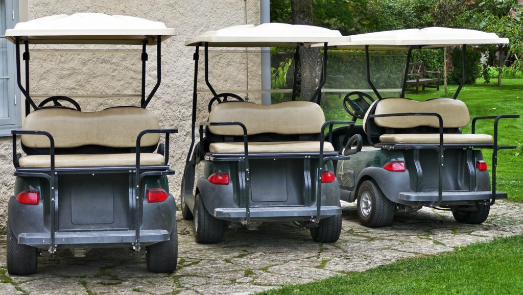 If a cart can go faster than 20 miles per hour then it does not meet the definition of a golf cart. It does meet the definition of a low speed vehicle.