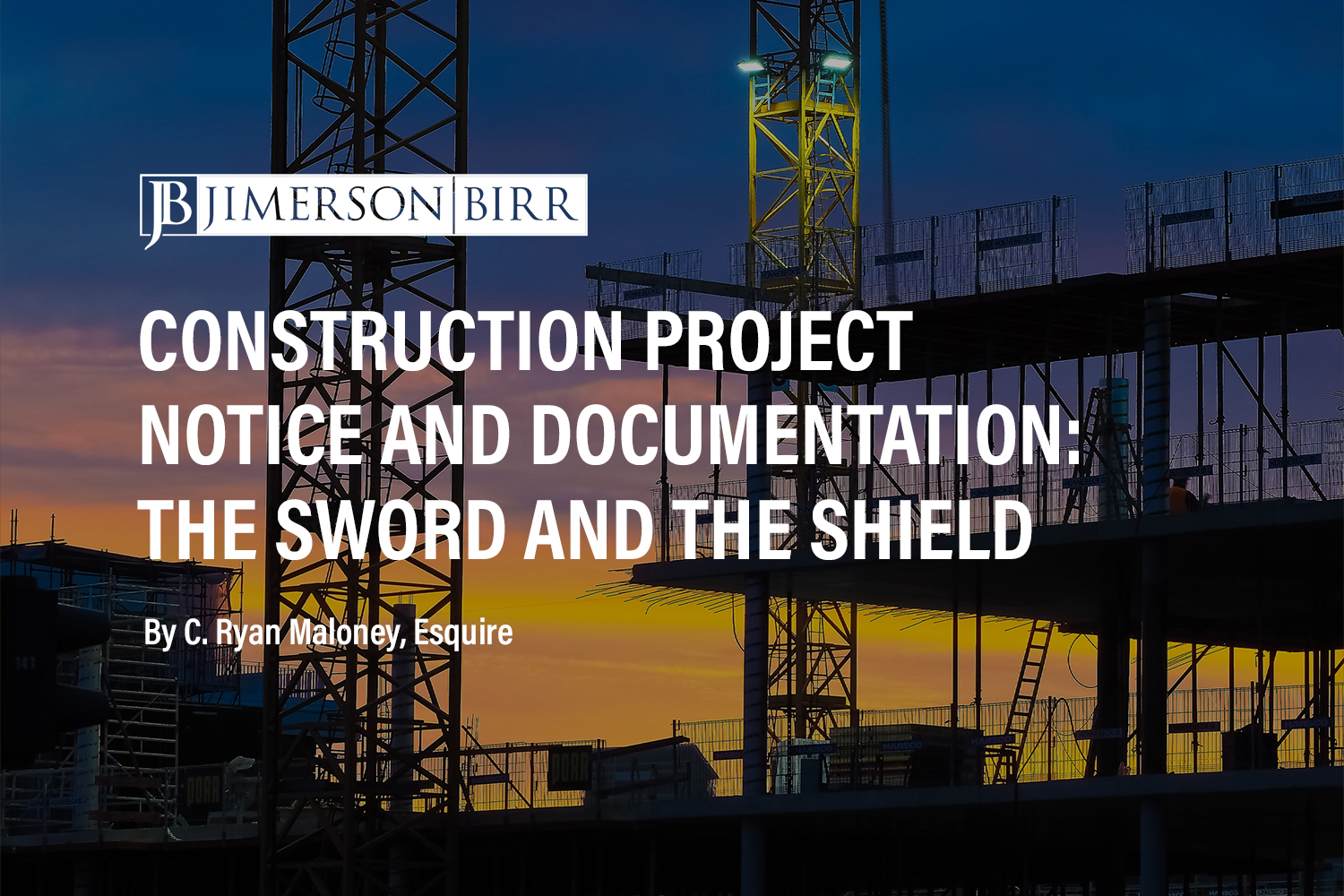 Construction Project Notice and Documentation: The Sword and the Shield