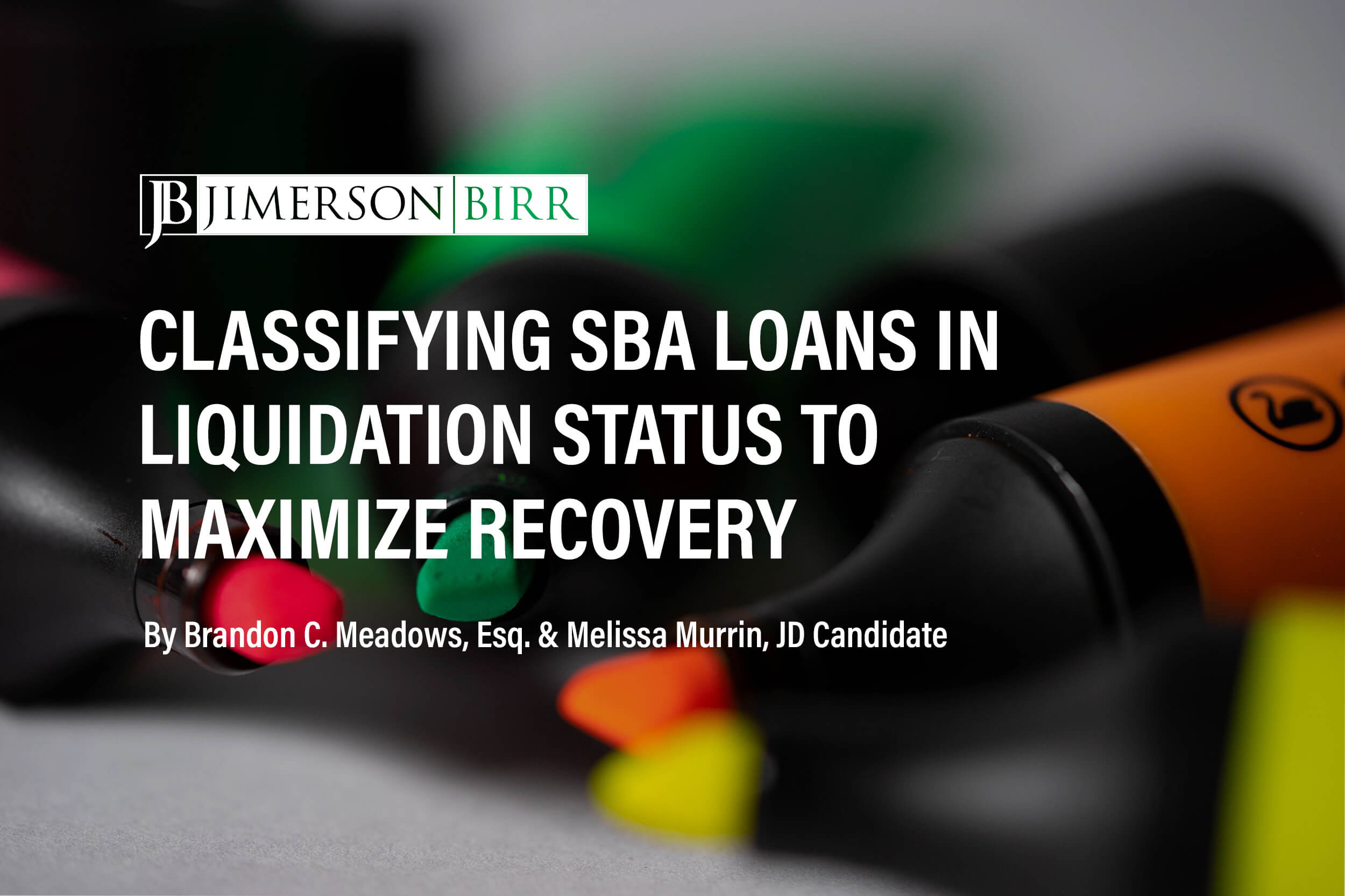 Classifying SBA Loans in Liquidation Status