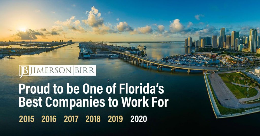 Jimerson Birr One of Florida Trend's Best Companies to Work For