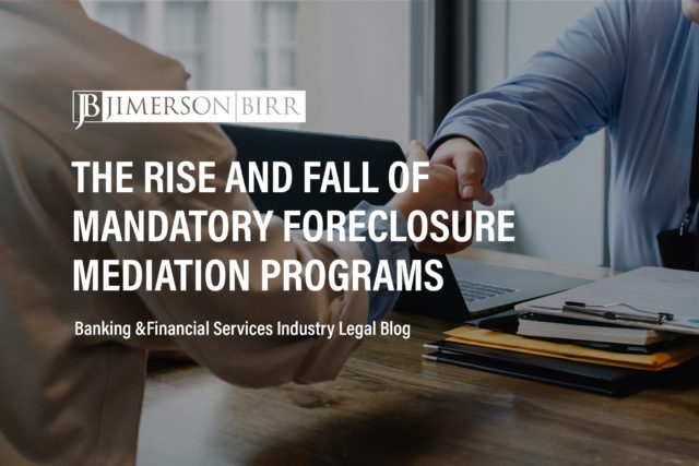 foreclosure mediation residential mortgage foreclosure mandatory mediation program