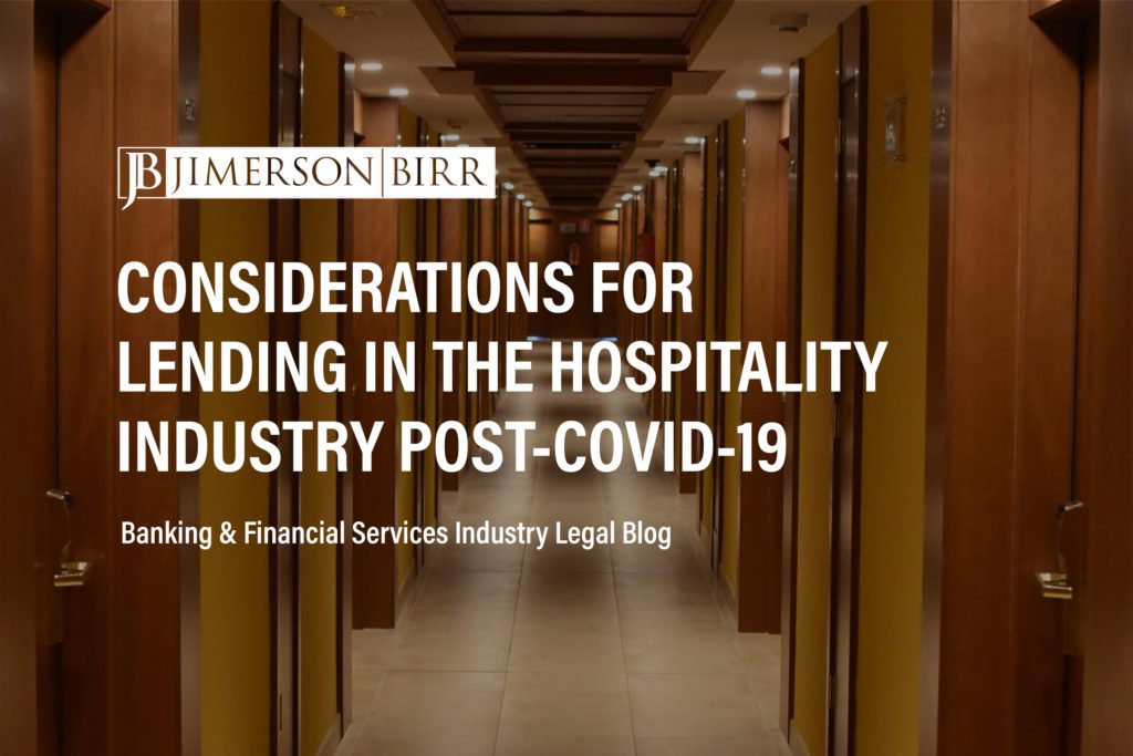 hospitality lenders lender liability hospitality industry covid-19 economic impacts