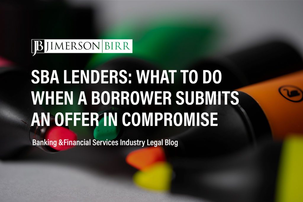 sba loan offer in compromise completing an offer in compromise borrower offer in compromise