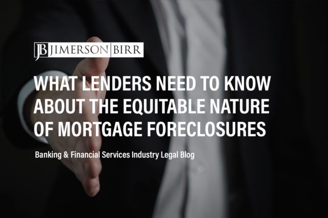 mortgage foreclosure equity borrower right of redemption equitable defenses foreclosure sale set aside foreclosure jury trial