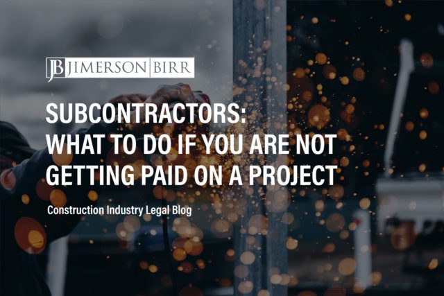 subcontractor not getting paid subcontractor construction project mechanics lien payment bond dispute resolution