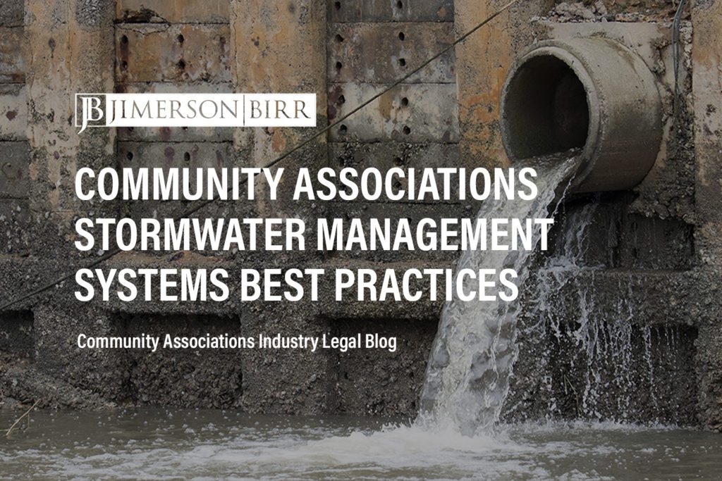 stormwater management systems community associations community associations managers Environmental Resources Permit Florida Department of Environmental Protection