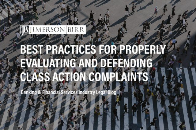 defending class action complaints consumer protection laws class action complaint certification of the class risk exposure assessment
