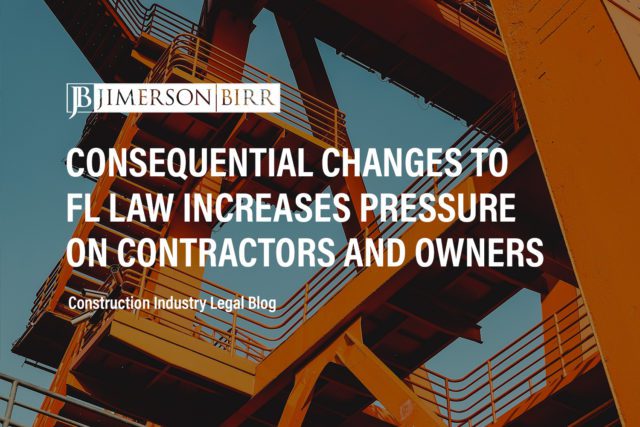 Florida senate bill 378 construction law Florida construction law misapplying construction funds construction prompt payment statutes construction interest rates