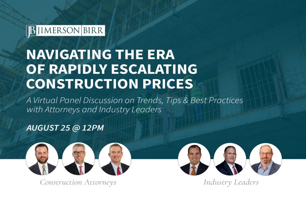 Construction Industry Webinar Jimerson Birr