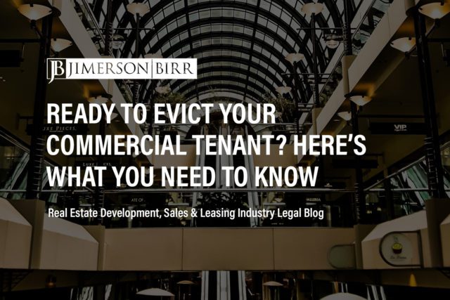 commercial eviction actions summary removal actions commercial tenant defenses lease agreement breach eviction notice