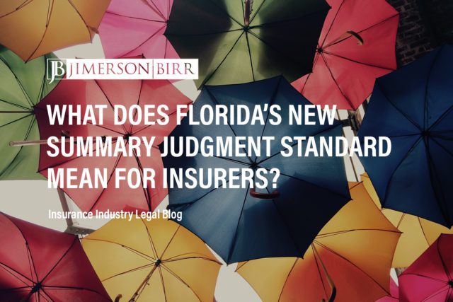 florida summary judgment standard florida insurers insurer litigation insurance policy exclusions insurance conditions precedent