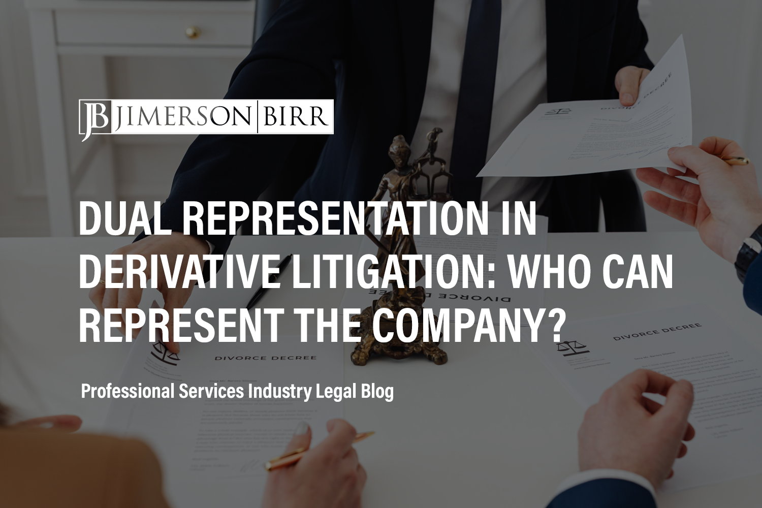 Dual Representation in Derivative Litigation: Who Can Represent the Company?