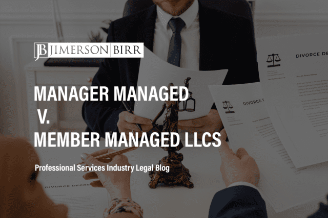 Manager Managed v. Member Managed Llcs