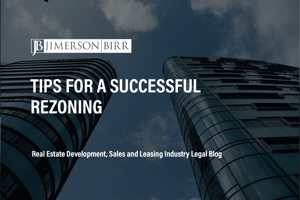 Tips for a Successful Rezoning