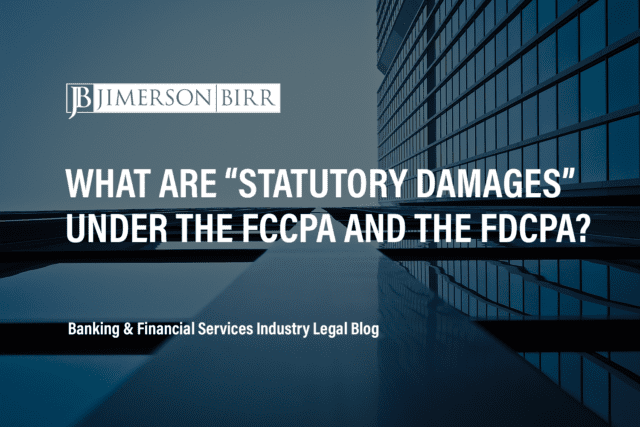 WHAT ARE “STATUTORY DAMAGES” UNDER THE FCCPA AND THE FDCPA?