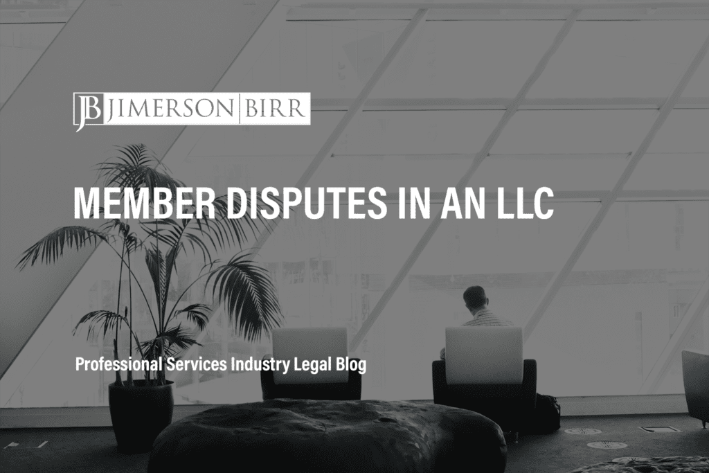 Member Disputes in an LLC