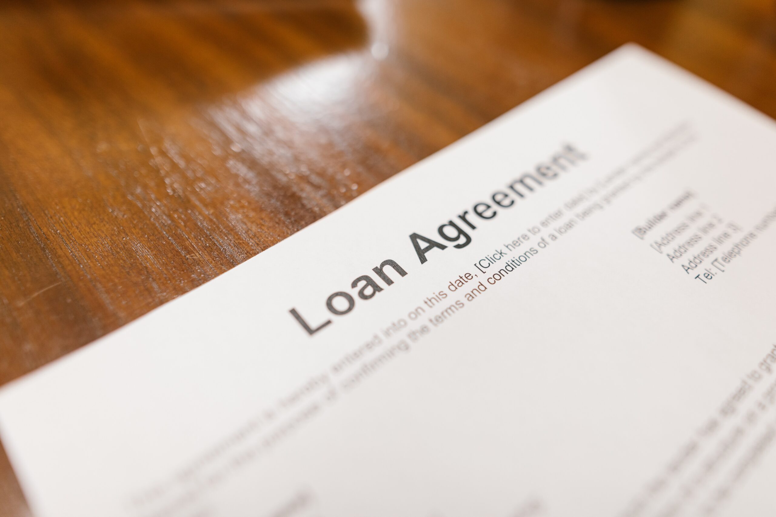 Unsecured Loans and Private Financing Agreements