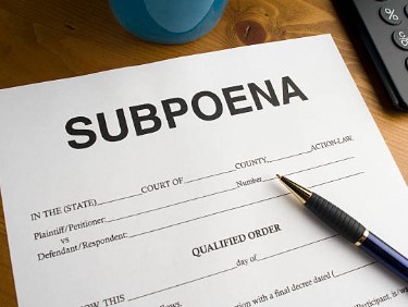 Anticipated Cost of Subpoena Compliance