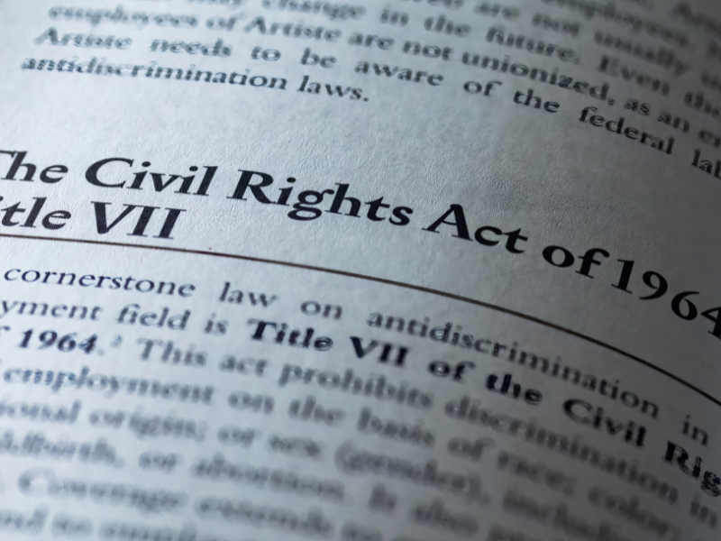 Title VII of the Civil Rights Act of 1964 (“Title VII”) Compliance, Training or Litigation