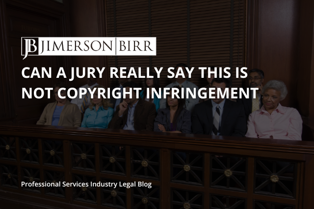 Can a Jury Really Say this is Not Copyright Infringement