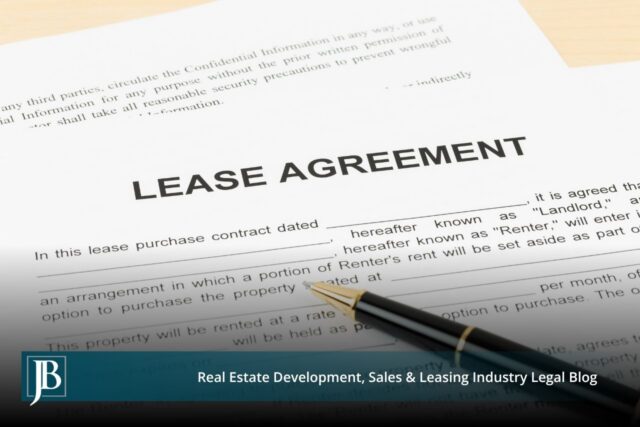 Signed commercial lease agreement with a pen resting on it, illustrating a Florida commercial lease dispute resolved without litigation.