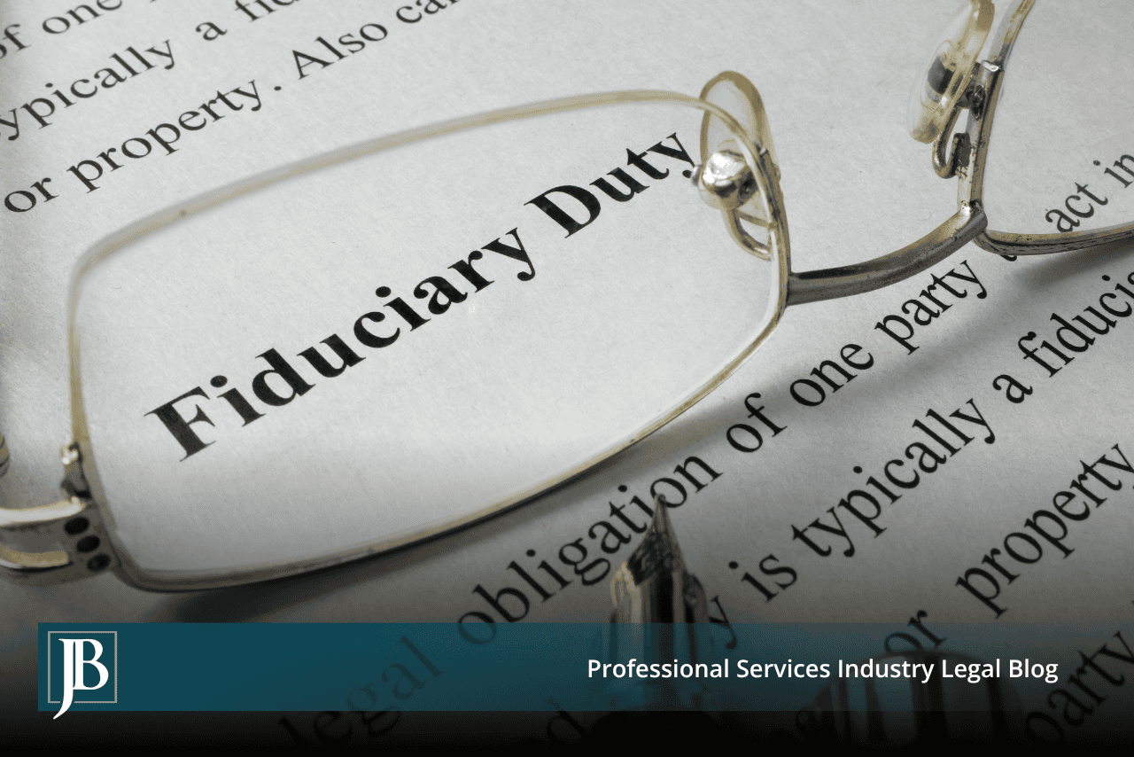 Reading glasses resting on a printed page defining fiduciary duty, illustrating the statute of limitations for breach of fiduciary duty in Florida.