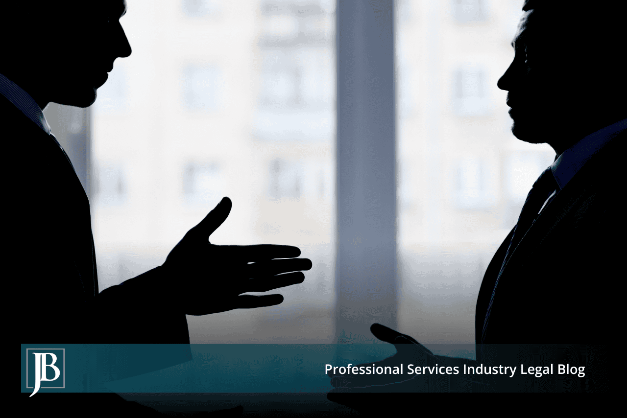 Two businessmen in silhouette facing off by a window, illustrating how to remove a business partner under Florida law